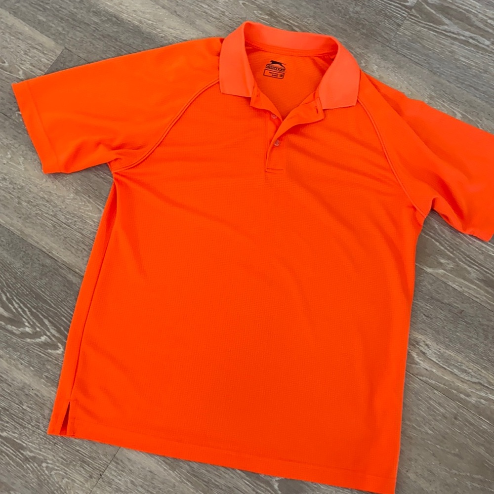 Men’s Slazenger Orange Performance Golf Polo Shirt